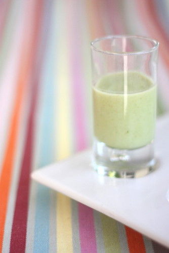 soupe de concombre chaude au coco